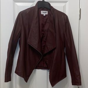 Maroon bb Dakota fake leather jacket